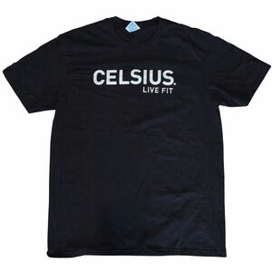NEW Celsius Black Next Level Black T-Shirt- Medium